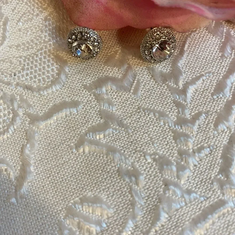 🛍Swarovski Treasure Earrings white Rhodium plated